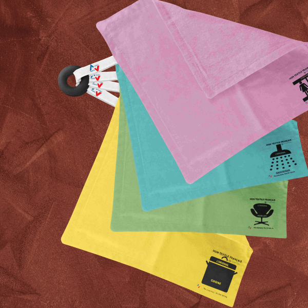 Lot de 4 - Lavettes microfibre multi-usages – Nettoyage sans effort & sans produit | MTF 500-05 - MontextileFrancais