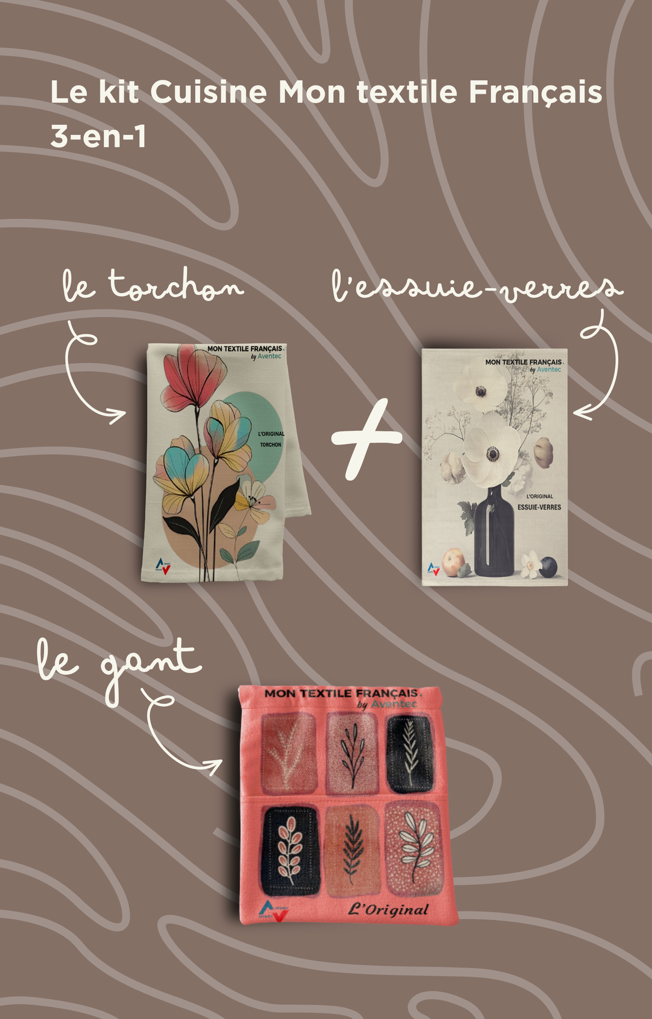 🍳 Le kit cuisine prêt à l’emploi pour une vaisselle éclatante et des surfaces qui brillent ! Mon Textile Français - MontextileFrancais